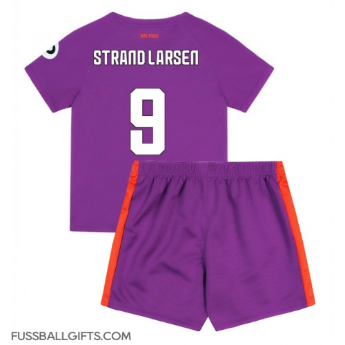 Wolves Jorgen Strand Larsen #9 Fußballbekleidung 3rd trikot Kinder 2024-25 Kurzarm (+ kurze hosen)